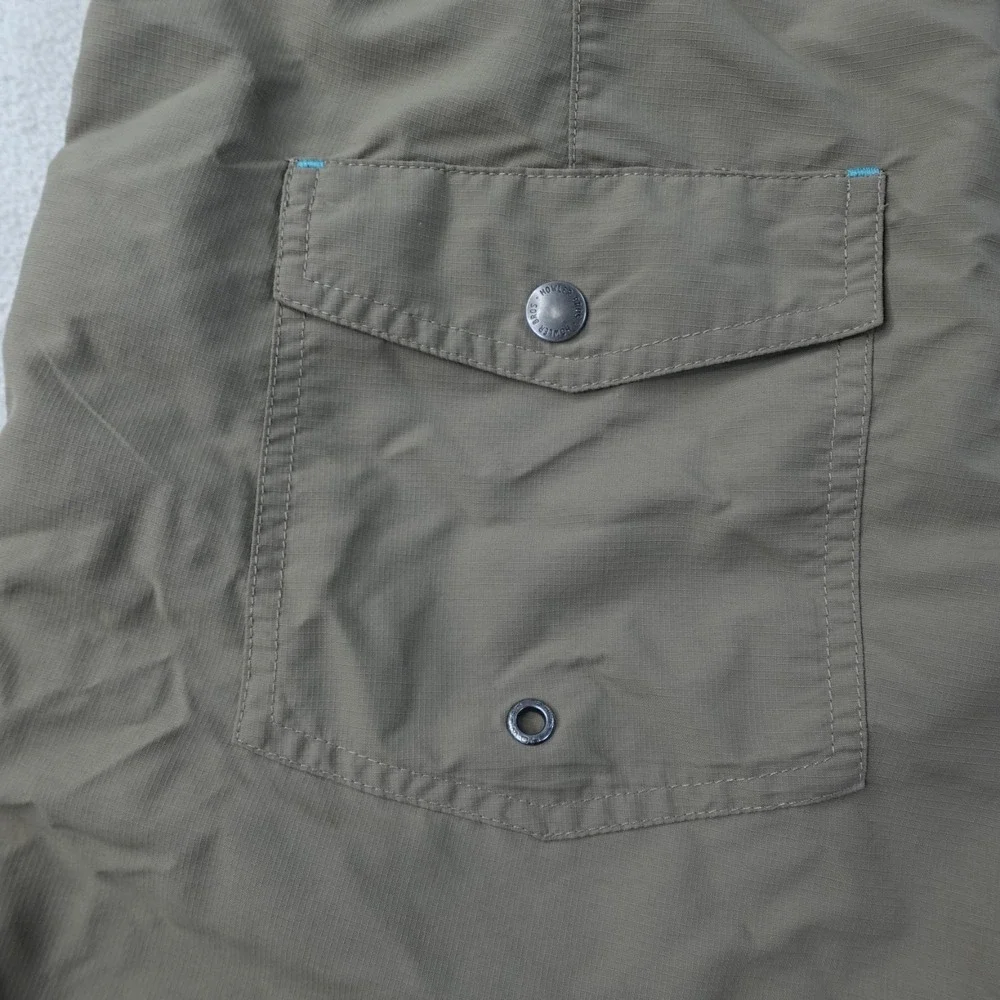 Howler Brothers Horizon Hybrid Shorts Mens 32 Khaki Nylon Ripstop Fishing